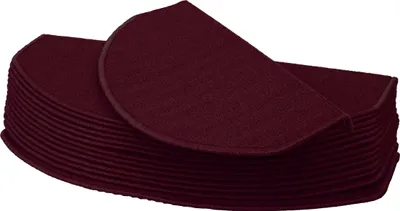Obrázok produktu pre sada 15 rohoží na schody HWC-G49, sada rohoží na schody, 65x25cm ~ polkruhové, bordó