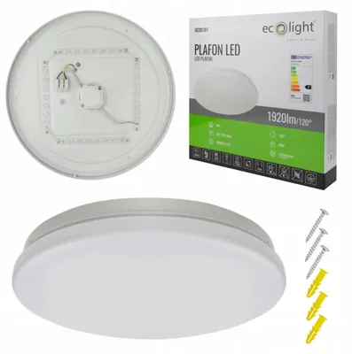 Obrázek produktu pro Stropní LED panel, nástěnné světlo, vhodné do chodby, 12W, 4000K (neutrální bílá), matný povrch