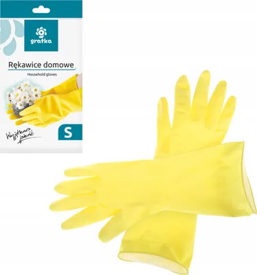 Obrázok produktu pre Gratka Rukavice pre domácnosť Latex S 1 pár