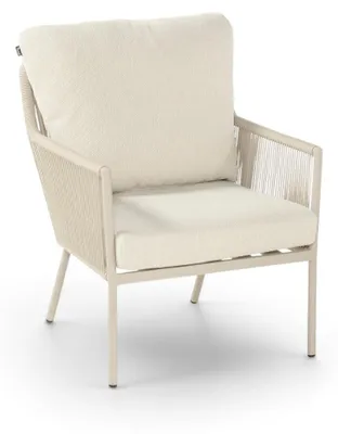Produktbild von Lounge Dining Gartenstuhl Zaragoza | Sand | Aluminium und Rope | Hartman | 2er Set