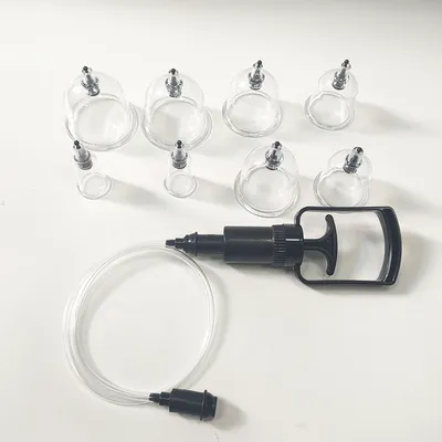 Produktbild von INF Schröpftherapie-Set für zu Hause – 8 Schröpfgläser mit Aufbewahrungsbox