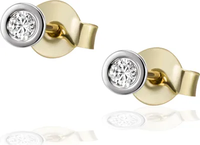 Produktbild von Goldmaid Ohrstecker 375 Gelbgold  Glänzend  2 Brillanten weiß