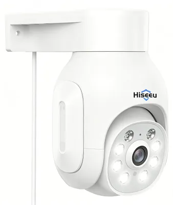 Imagen del producto de Cámara de seguridad exterior inalámbrica de 5MP con visión nocturna a color y ángulo de 360°