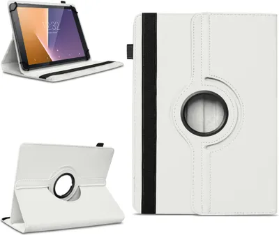Produktbild von Tablet Schutzhülle für Vodafone Tab Prime 6 / 7 360° drehbar Tasche Cover CaseFarben:Weiss