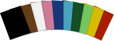 Obrázek produktu pro folia 66212509 folia hliněný karton, DIN A2, 160 g/m2, hladký, různé barvy