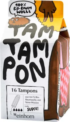 Produktbild von einhorn - TamTampons Super - 16 Stück