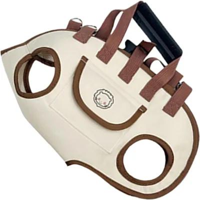 Image de Sac de transport pour chiens - Sac de transport pour animaux de compagnie - Voyage avec animal de compagnie - Sac respirant réglable - Taille L (14-18 kg) - Or
