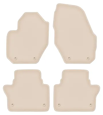 Produktbild von Velours-Fußmatten für Volvo S60 II 2010-2018 (Langversion) – 4-tlg, Beige, passgenau – Wielganizator FORTUNA