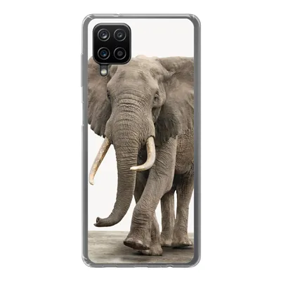 Produktbild von MuchoWow® Handyhülle Schutzhülle Hülle für Samsung Galaxy A12 Elefant - Kinder - Tiere - Mädchen Silikon Softcase Handy Hülle - Bild