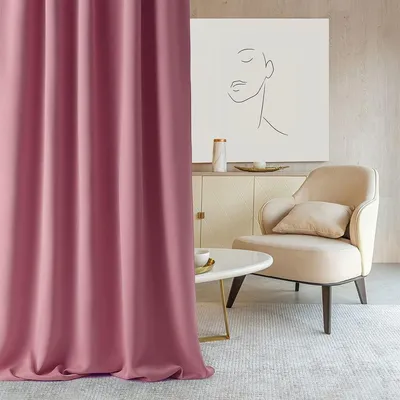 Productafbeelding van Gordijn 140 x 300 cm, Rimpelband, Zwartout, voor Woonkamer en Slaapkamer