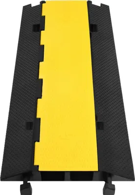Produktbild von vidaXL Kabelbrücke 2 Kanäle Gummi 100 cm