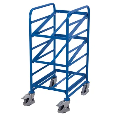 Produktbild von VARIOfit Eurokastenwagen mit 2 neigbaren Etagen 410x610mm RAL 5010 Enzianblau