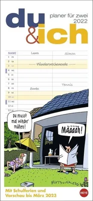 Produktbild von Butschkow Planer für zwei, du & ich - Kalender 2022