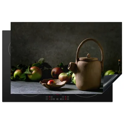 Produktbild von KitchenYeah© Herdabdeckplatte Teekanne - Tee - Stilleben , 81x52cm, Küche Deko, Glaskeramikkochfeld Herdabdeckung, Abdeckplatte fùr Kochfeld