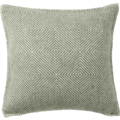 Produktbild von Klippan Gooseye Wollkissenhülle aus Schurwolle 45x45 cm: grün Farbe: grün