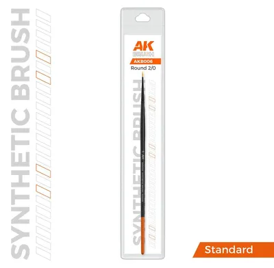 Obrázok produktu pre AK Interactive S.L. AK-B006 Syntetický štetec AK – OKRÚHLY 2/0