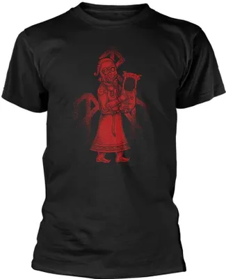 Image de Wardruna - T-shirt "Skald" pour homme/femme Unie PH740 (L) (Noir/Rouge)
