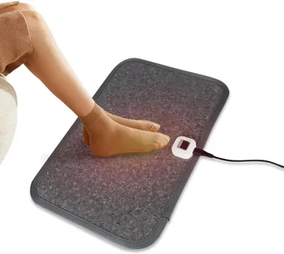 Productafbeelding van Verwarmingsmat voor de vloer, 50x35 cm, elektrische voetverwarmer, voetverwarmer, voetpedaal, instelbare temperatuur, geschikt voor thuis en op kantoor