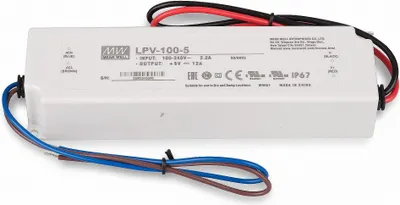 Produktbild von Mean Well LPV-100-5 SNT 5V/DC/0-12A/ 60W IP67