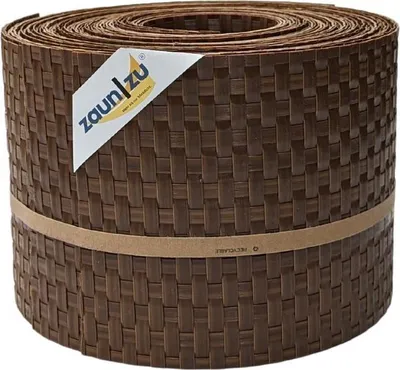 Produktbild von Sichtschutzstreifen zaun|zu RATTAN 10x Einzelstreifen 2,55m für Doppelstabzaun Honigbraun 10x 2,55m
