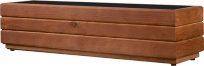 Produktbild von ALFALUX Blumenkasten Blumentöpfe Pflanzkasten Holz Pflanzkübel NUSS 70x17x17cm