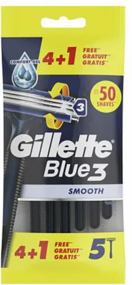Image de Gillette Blue 3 Smooth Rasoir Jetable 3 Lames Pour Homme - Gillette