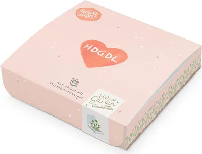 Obrázek produktu pro Kvetinác „HDGDL - Mám te moc rád“ - dárková sada se semeny divokých kvetin a