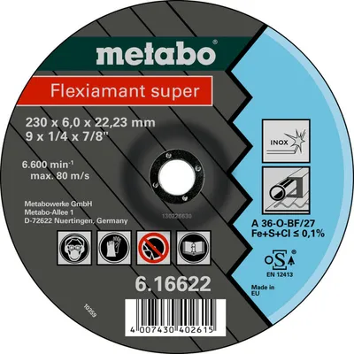 Produktbild von Metabo Flexiamant super 180x6,0x22,2 Inox, 616610000