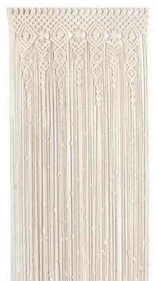 Obrázok produktu pre Záves na dvere, macramé, boho štýl, nástenná dekorácia, 90 x 200 cm