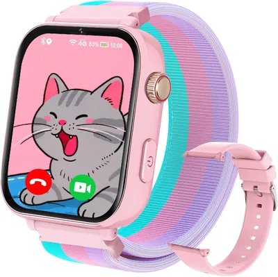 Produktbild von 4G Kinder Smartwatch mit GPS, Videoanruf, SOS, Spiele, Schrittzähler, Lernfunktionen und sicherer Kommunikation