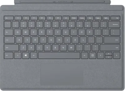 Produktbild von Microsoft Surface Pro Type Cover Platin Grau passend für pro 3/4/5/6/7/7+