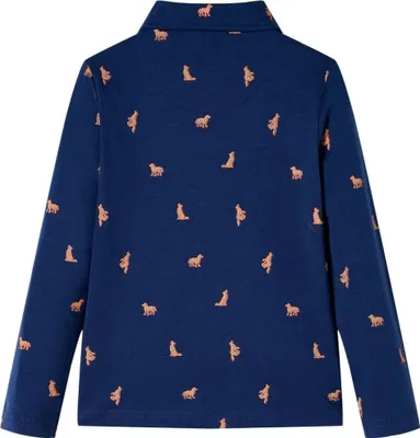 Immagine prodotto di vidaXL Camicia per bambini blu navy 104