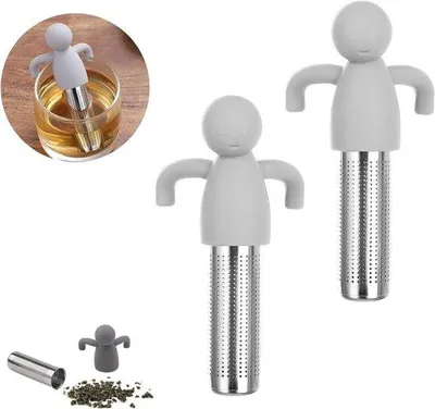 Produktbild von Silikon Teesieb für losen Tee, Teezubehör, passend für meisten Tassen