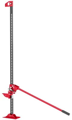 Zdjęcie produktu dla Podnośnik samochodowy HOMCOM Farm Jack 135 cm, udźwig 3000 kg, terenowy, wciągarka, stalowy, podnośnik do ciągników, podnośnik uniwersalny do pojazdów terenowych, ciągników, quadów, ciężarówek, SUV-ów