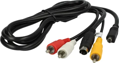 Produktbild von vhbw Audio Video Composite Kabel kompatibel mit Sony HDR-SR11, HDR-SR1E, HDR-SR12, HDR-SR11E, HDR-SR12E Kamera, Digitalkamera - AV-Kabel, 1,5 m
