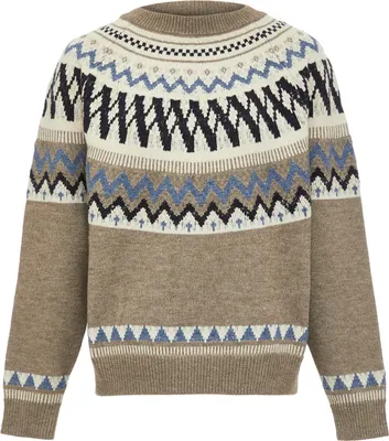Image de Pull pour femmes Jalene - gris chiné multicolore, XL/XXL