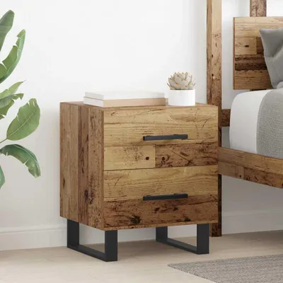 Immagine prodotto di vidaXL Comodino in legno vecchio 40 x 35 x 47,5 cm Materiale a base di legno