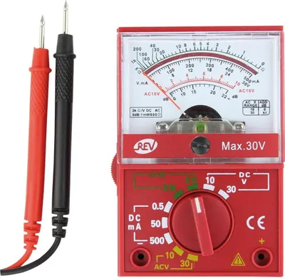 Produktbild von REV Vielfachmessgerät Analog sw/rt Hand-Multimeter analog (0037360002)