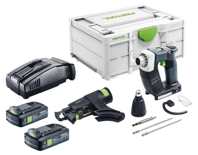 Produktbild von Festool DWC 18-2500 Basic Akku Bauschrauber 18 V 18 Nm Brushless + 2x Akku 4,0 Ah + Schnellladegerät + Systainer