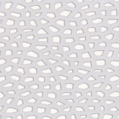 Image de Panneau design décoratif en PP MOSAÏC 1 x 2 m - Blanc