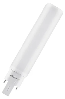 Image de Lampe LED OSRAM DULUX D/E26 HF & AC, à culot unique, en plastique, opale, 10 W (équivalent 26 W), 1100 lm