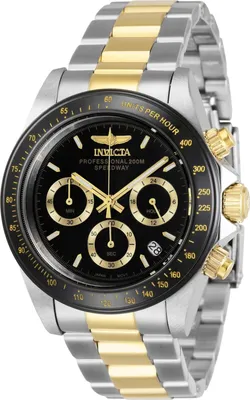 Produktbild von Invicta Speedway 36743 Herrenuhr - Quarzwerk - Edelstahl mit schwarzem Zifferblatt - 39 mm