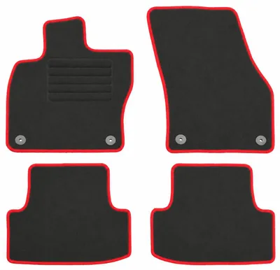 Produktbild von Fußmatten-Set für Skoda Karoq, 11/2017-, 4-teilig, Schwarz