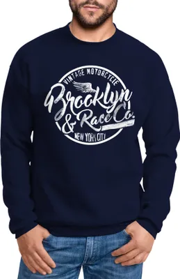 Produktbild von Herren Sweatshirt Pullover Brooklyn Race Neverless® navy 4XL
