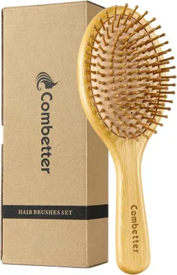 Produktbild von Famanu Haarbürste Natürliche Paddle Entwirrungsbürste für Alle Haartypen