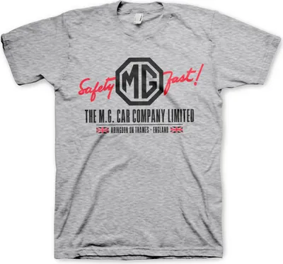 Produktbild von M.G. Cars Co. - England T-Shirt - X-Large - Heather-Grey
