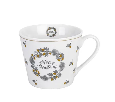 Produktbild von Krasilnikoff - Happy Cup HC474 - Merry Christmas - 400ml