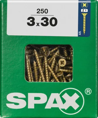 Zdjęcie produktu dla Śruby uniwersalne SPAX żółte vz VG 3,0x30 mm (250 szt.)
