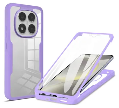 A clear product shot of a phone case and a phone with a case, presented on a white background.
