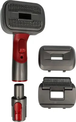 Produktbild von vhbw 2-in-1 Tierhaar-Bürste kompatibel mit Dyson V15s, V15 Detect Complete, V7 Absolute Staubsauger - Selbstreinigend, Inkl. Anschluss-Adapter